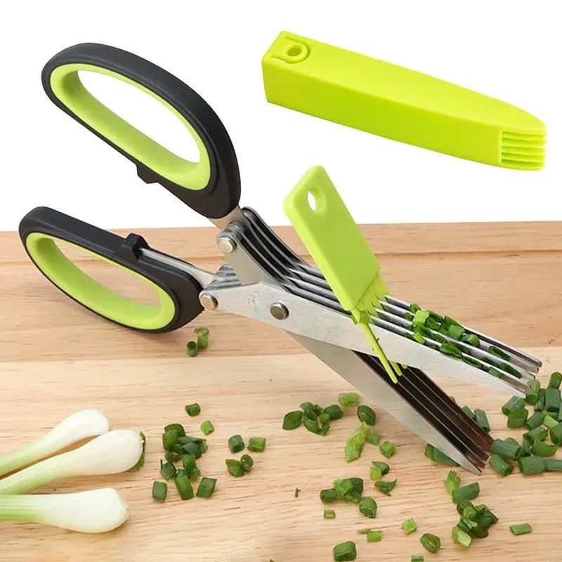 Kitchen Appliances Green - Wielowarstwowe nożyce kuchenne ze stali nierdzewnej