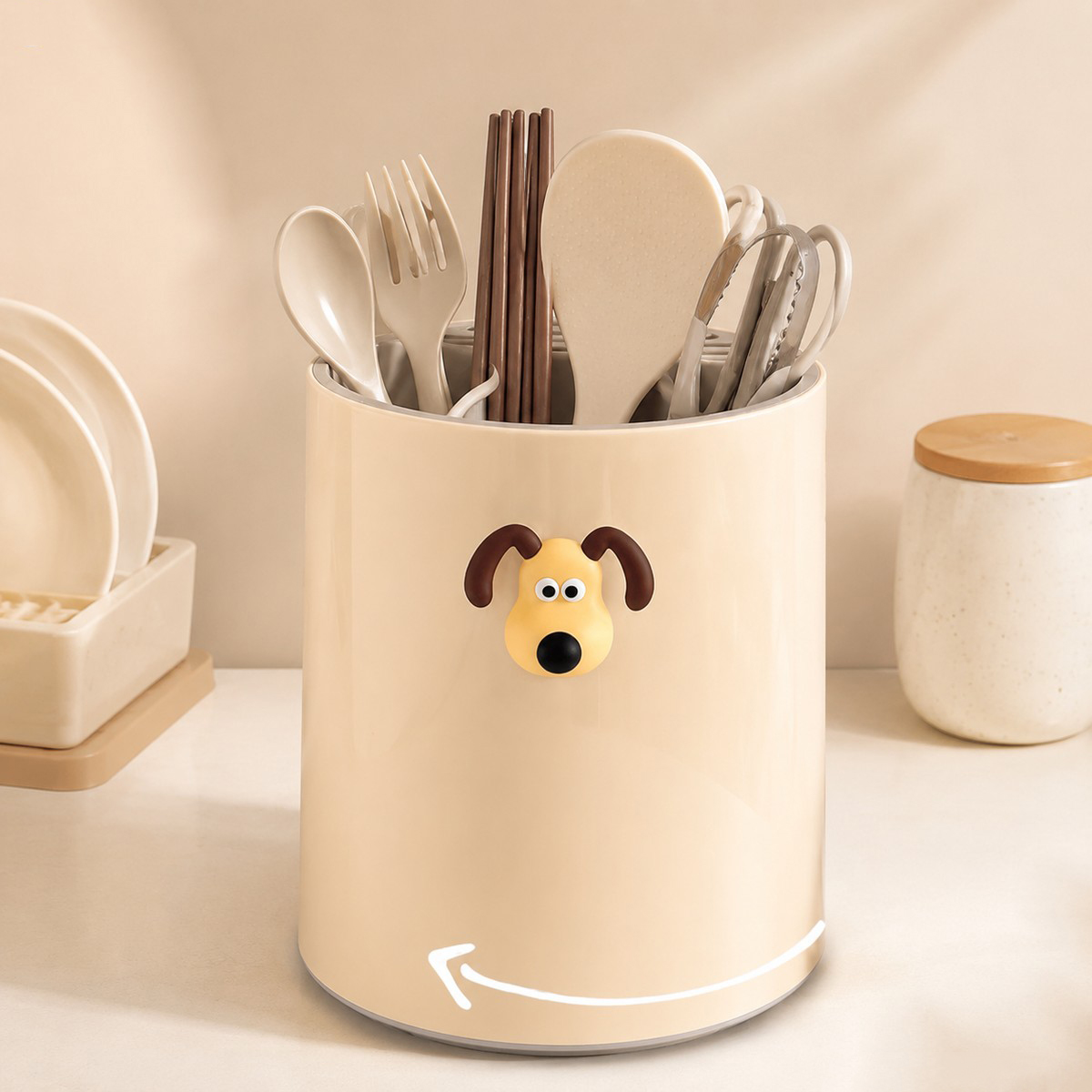Kitchen Appliances Large - 360 ° Obrotowy organizer na przybory
