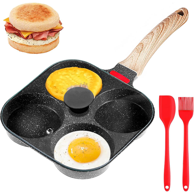 Electric Griddle Pancake - Patelnia do smażenia jajek z pokrywką,