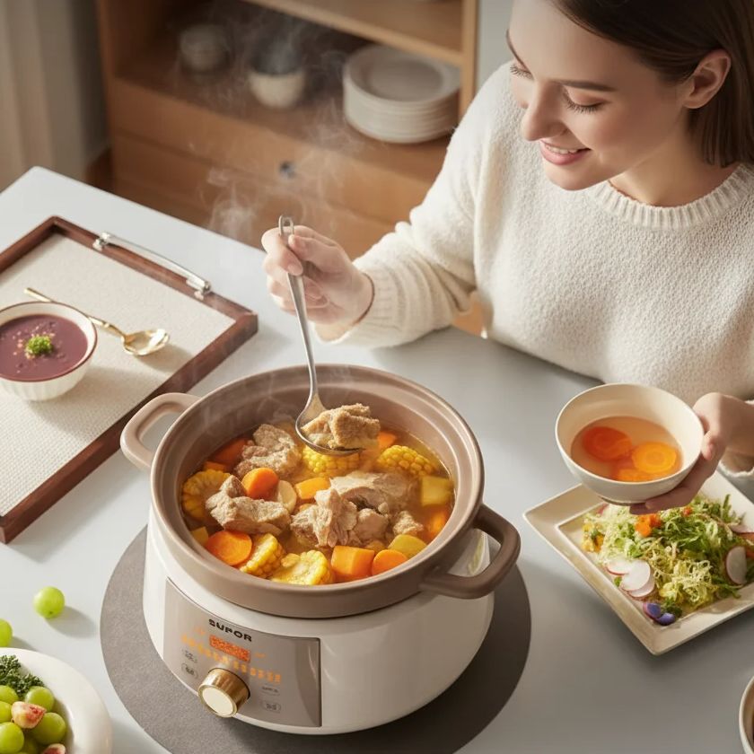 Kitchen Appliances Large - Elektryczny wolnowar ceramiczny 4L do użytku