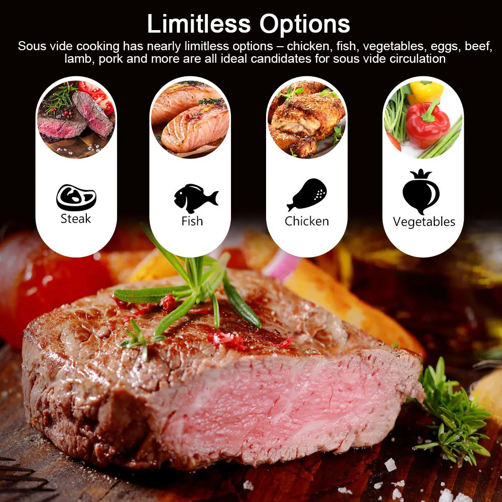 1100W próżniowa kuchenka Sous  – Sous Vide Immersion recenzja i cena