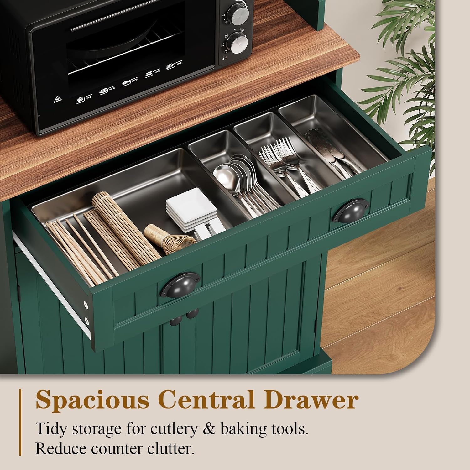 Szafka do przechowywania mikro – Kitchen Appliances Green recenzja i cena