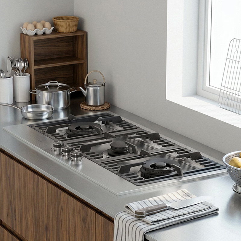 Kuchenka gazowa ze stali nierd – Kitchen Appliances Built In recenzja i cena